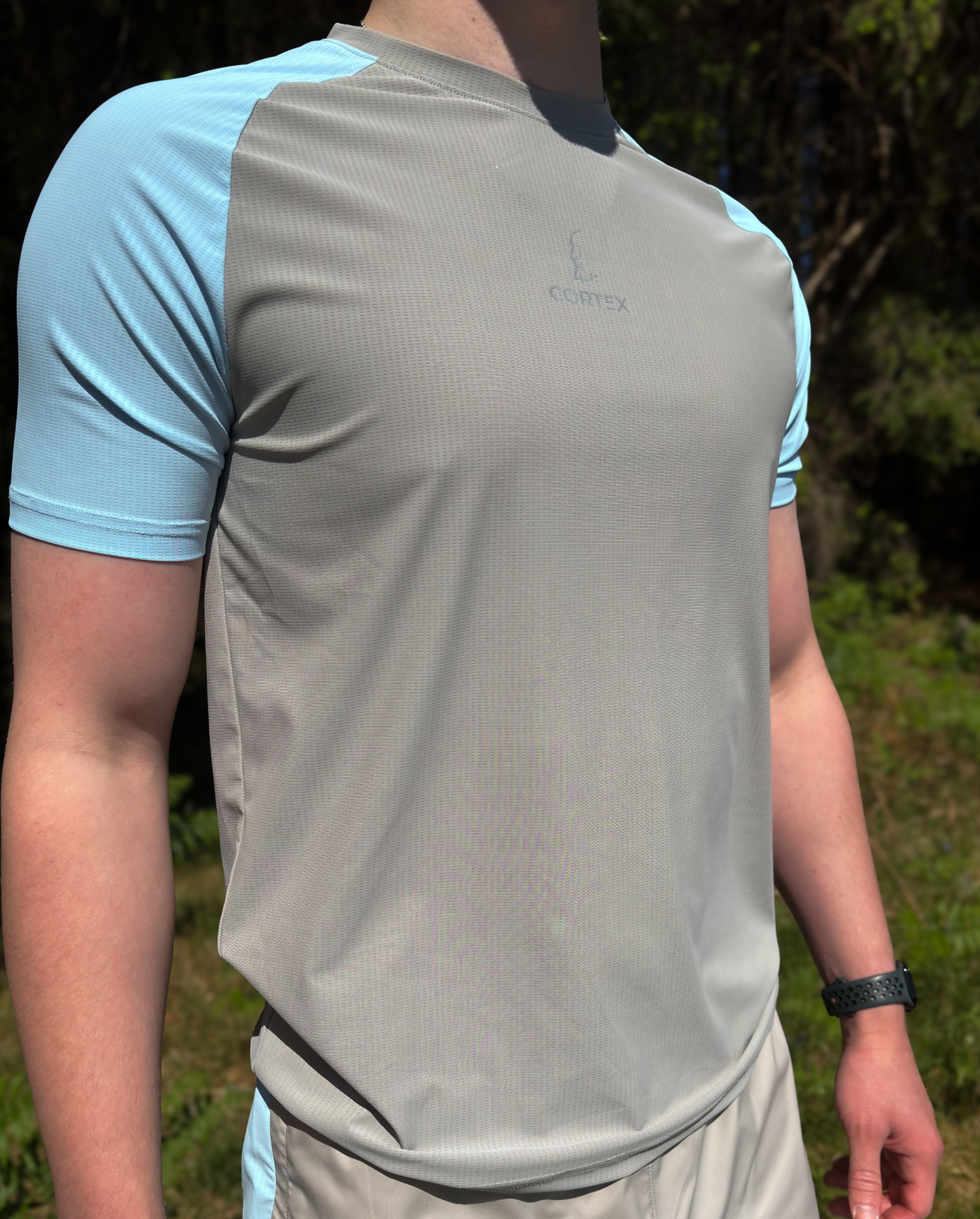 CairnSurge Tee Slate/Skye Blue