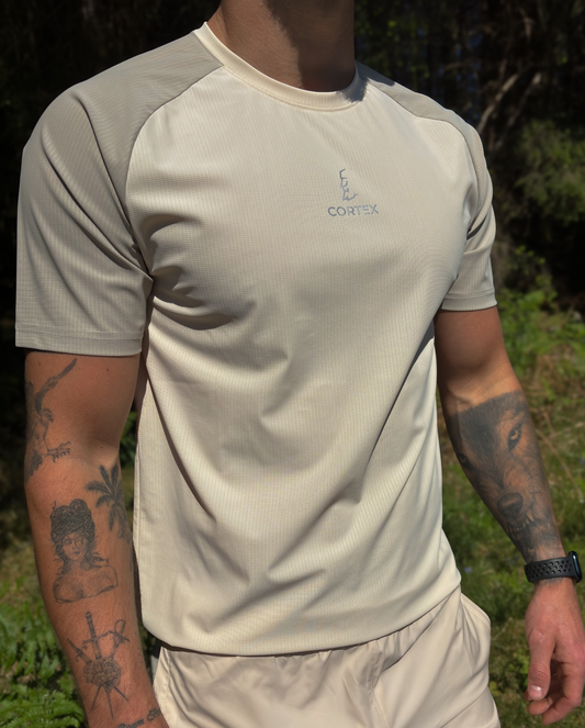 CairnSurge Tee Enoch Sand/Stone