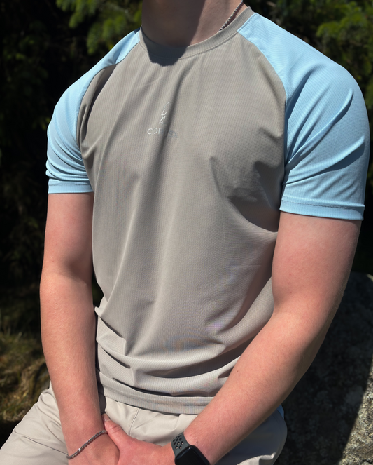 CairnSurge Tee Slate/Skye Blue