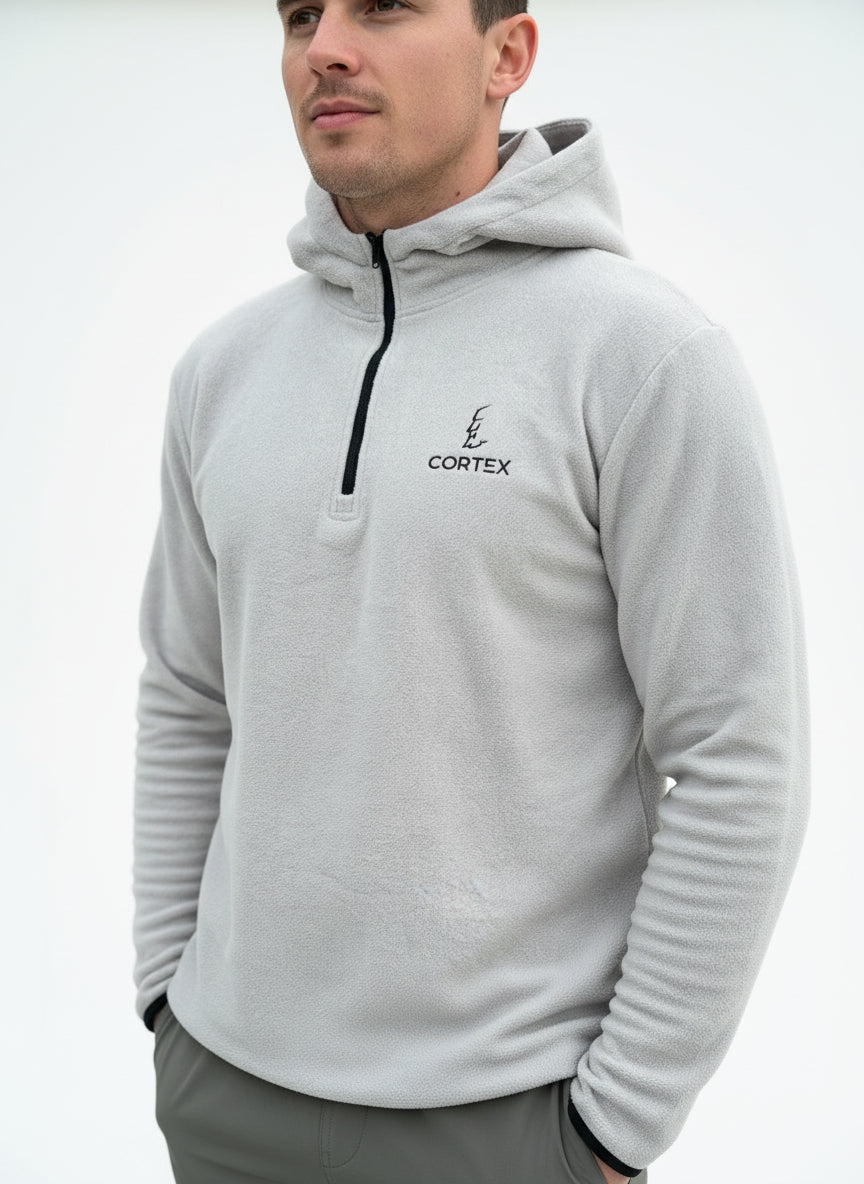 GalloFleece 1/4 Zip Hoody Grey