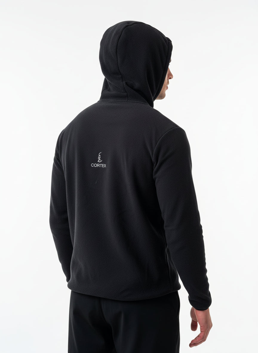 GalloFleece 1/4 Zip Hoody Black