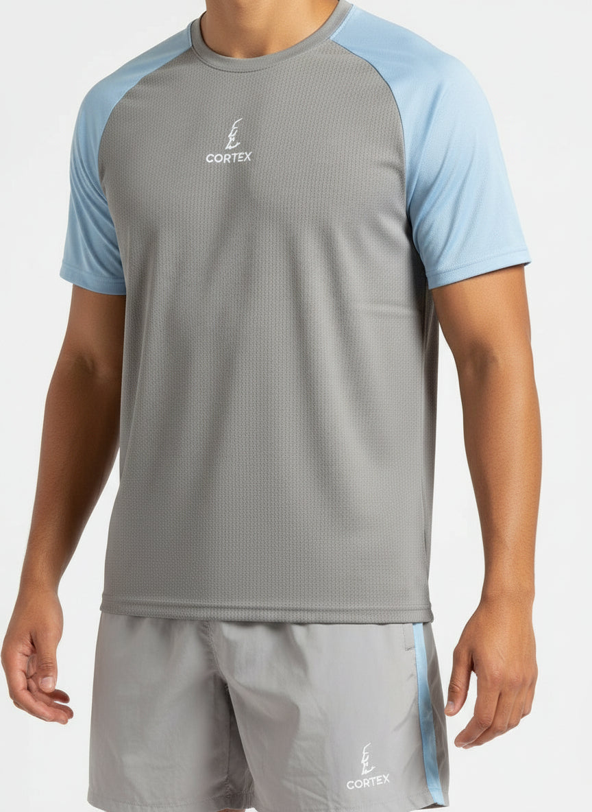 CairnSurge Tee Slate/Skye Blue